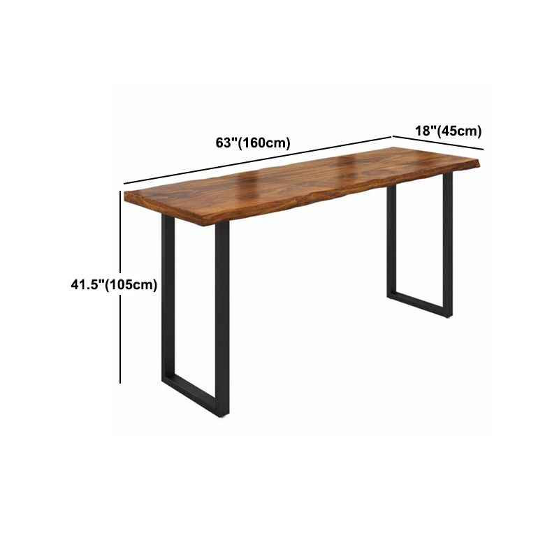 1/4/5/6 Pieces Modern Rectangle Pub Table Set Wooden Counter Table with Backless Stools