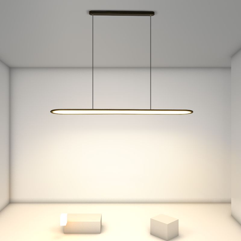 Contemporary Hanging Lamp 1-Light Island Light Fixture for Living Room