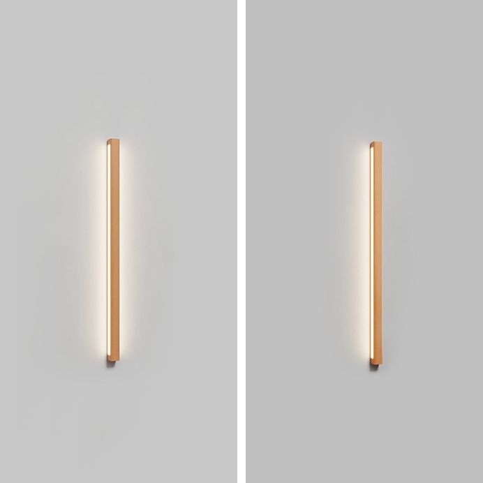 Modern Creative Wall Light Wood Bedside Wall Sconce Light for Living Room