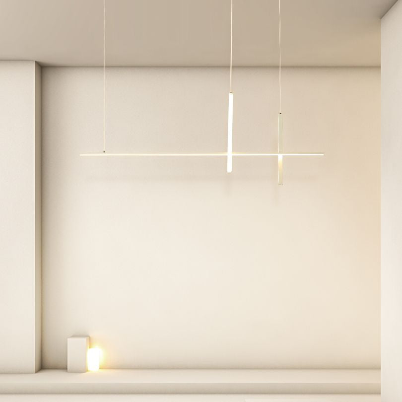 3 Light Linear Pendant Lighting Modern Kitchen Island Lighting Metal Island Lighting