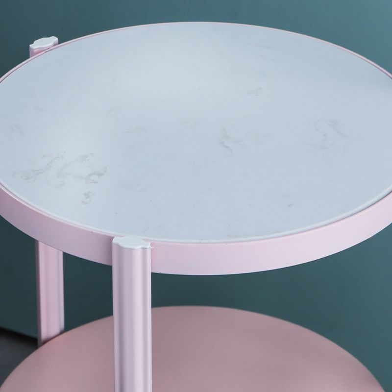 Côté de lecture de sol en métal moderne Cône 1-Light Light avec tiroir pour le salon