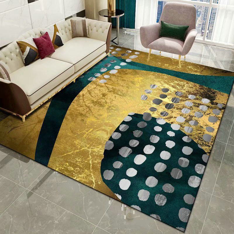 Creatief tapijt polyester abstract kunst tapijt niet-slip achterste binnenkleed tapijt voor woningdecoratie
