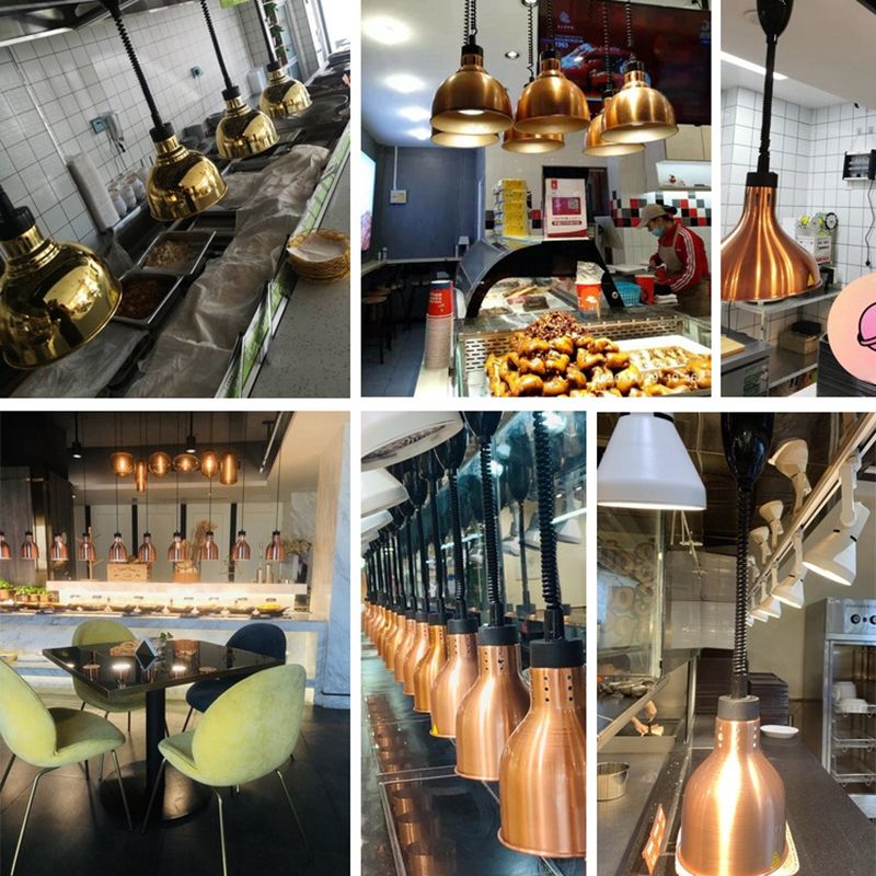 Retractable Bowl Shade Hanging Lighting Postmodern Metal 1 Bulb Restaurant Pendant Lamp