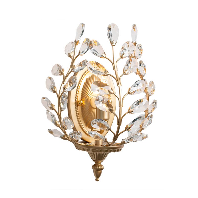 Cramerie de lampe murale en forme de branche en crist