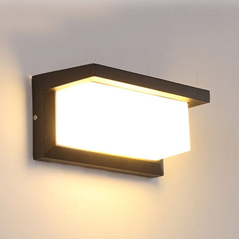 Moderne Aluminiumwandleuchte wasserdichte geometrische LED -Wandwaschmaschine für draußen