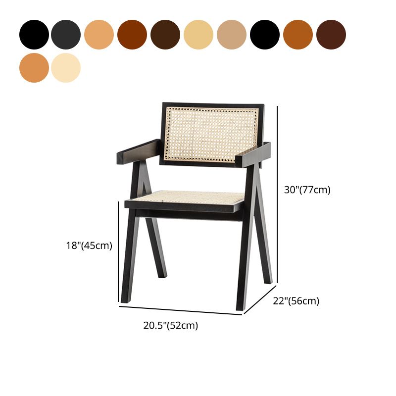 Dining Room Side Chairs Modern Rubber Wood Kitchen Chair for Home