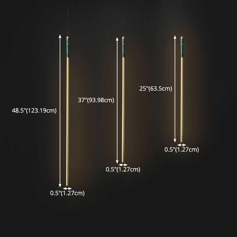 Luce al soffitto a led in marmo minimalista Luce lineare a 1 luce Light Light