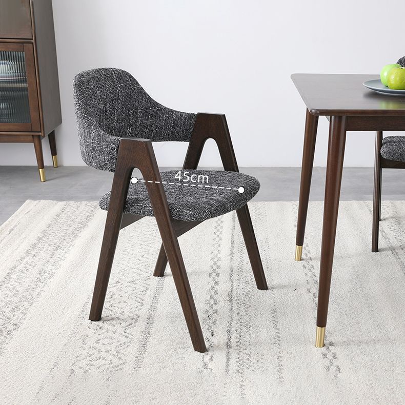 Modern Solid Wood Opening Back Dining Arm Chair Kitchen Dining Arm Chair