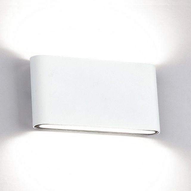 Schwarz/weiß rechteckige Wandscheibe Licht moderne stilvolle warme/weiße Licht LED Aluminium Wandleuchten für Flur, 4,5 "/7" W.