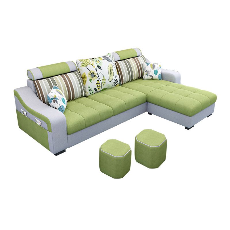 Modular 3-Seater Furniture Sectionals with Storage for Living Room