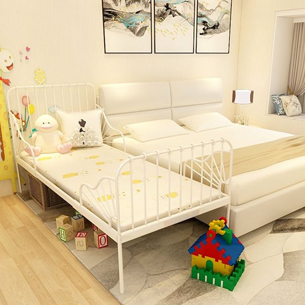 Metal Fixed Side Nursery Crib Industrial Nursery Crib with Guardrails