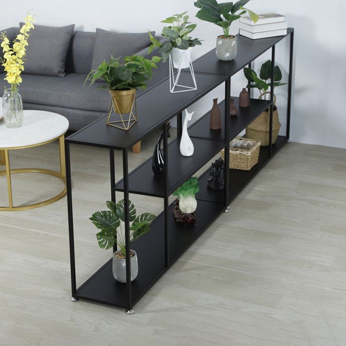 Iron Modern Accent Table 2-shelf Rectangle Console Table for Hall