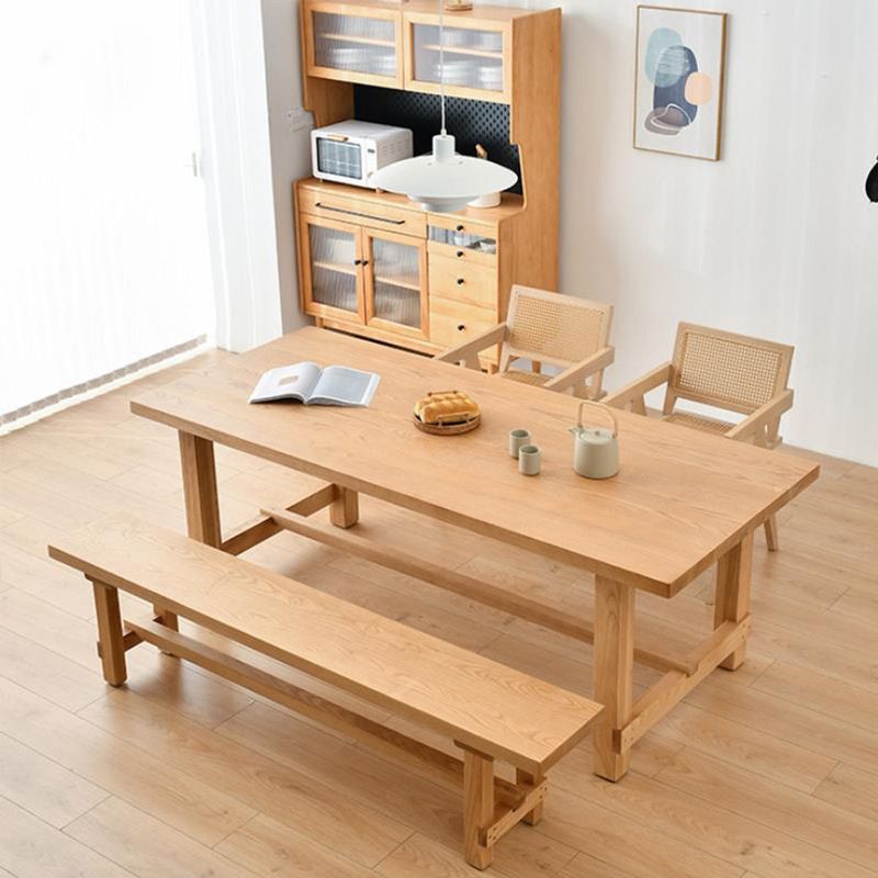 Modern Furniture Dining Set 1/2/4/5/6 Pcs Solid Wood Dining Table and Chairs