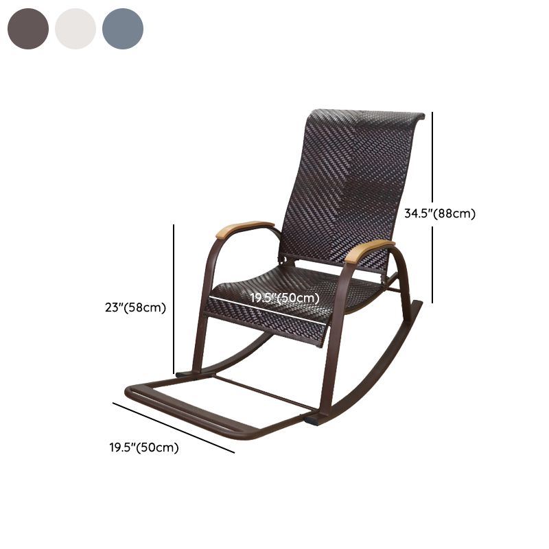 Mid Century Modern Rattan Rocking Chair Indoor Rocking Chair