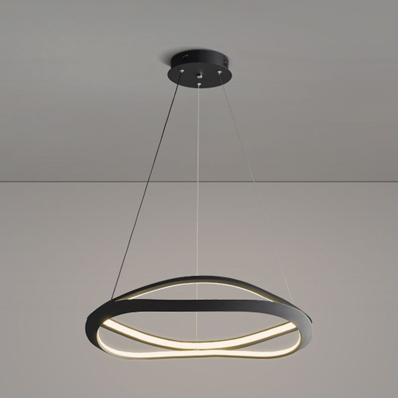 Spiral Shade Metal Kroonluchter Lichten Moderne 2-lichte kroonluchter verlichtingsarmaturen
