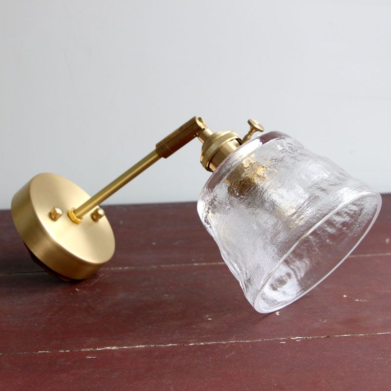 1-bulbina in vetro d'acqua SCONCE Vintage Vintage Affitto Affusod Camera Lettura Regolabile Luce