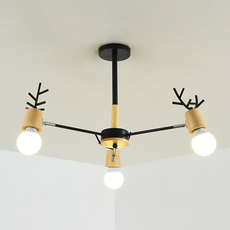 Lámpara de metal de araña colgante de forma única contemporánea