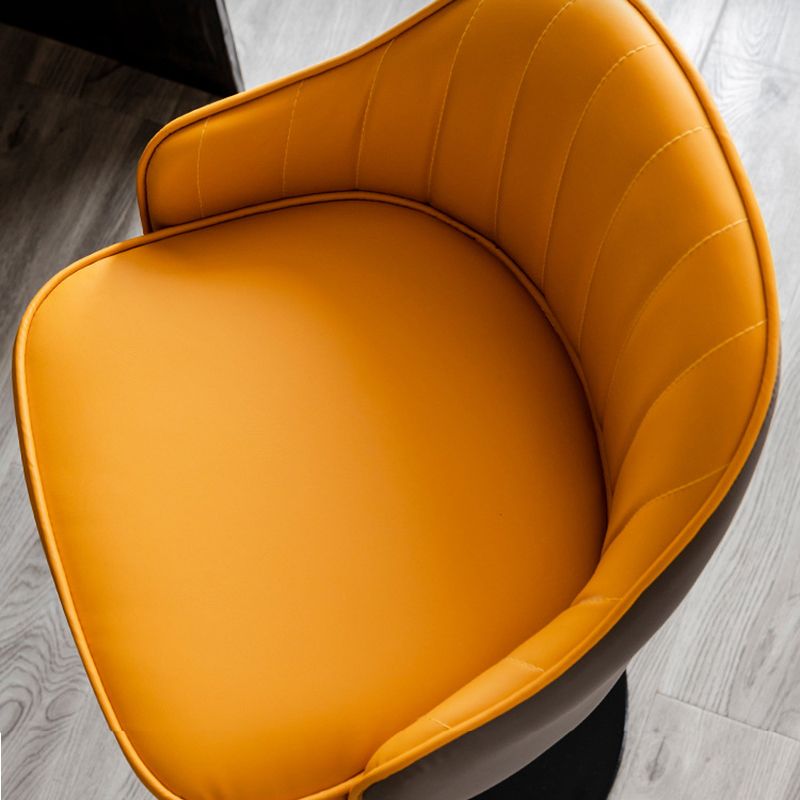 Indoor Modern Leather Barstool Rotating Lifting Bar Stool with Armrests