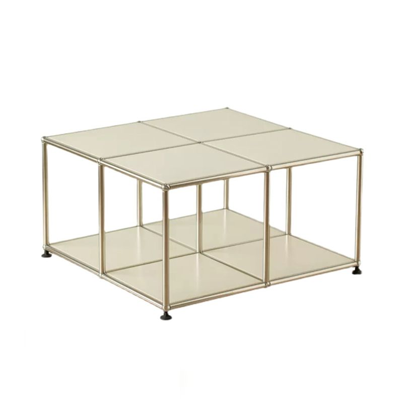 15.75" Tall Mid-century Style Coffee Cocktail Table Metal Coffee Table