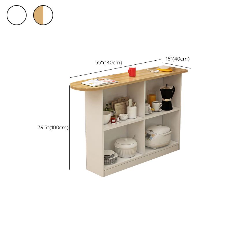 Contemporary Style Wood Specialty Patio Bar Table for Living Room