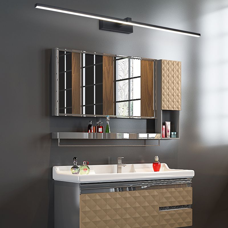 Strip vorm wandverlichting moderne stijl metaal 1 lichten SCONCE lamp voor badkamer