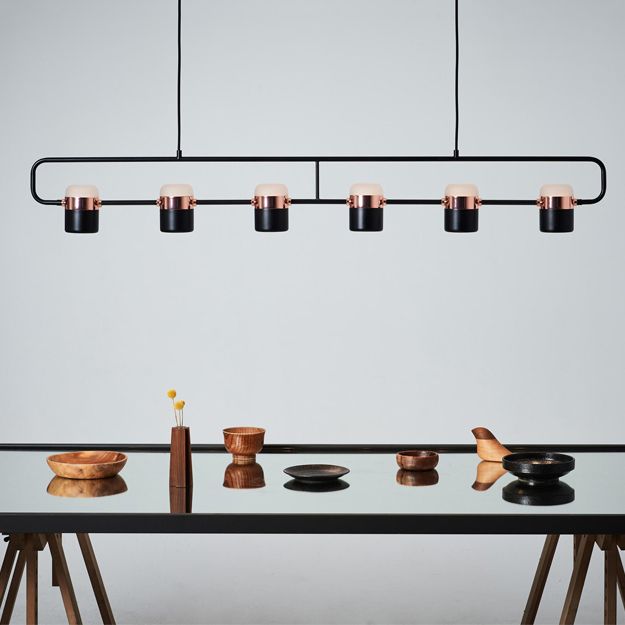Contemporary Pendant Lights Cylinder Hanging Lights for Kitchen Island