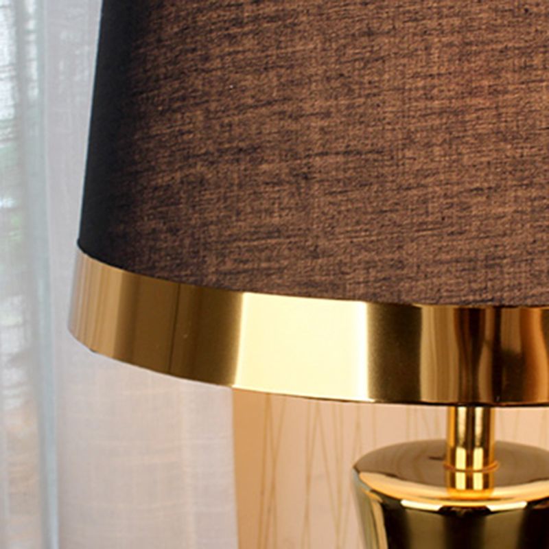 Contemporary Cone Table Lamp 1-Light Ceramics Table Light for Living Room