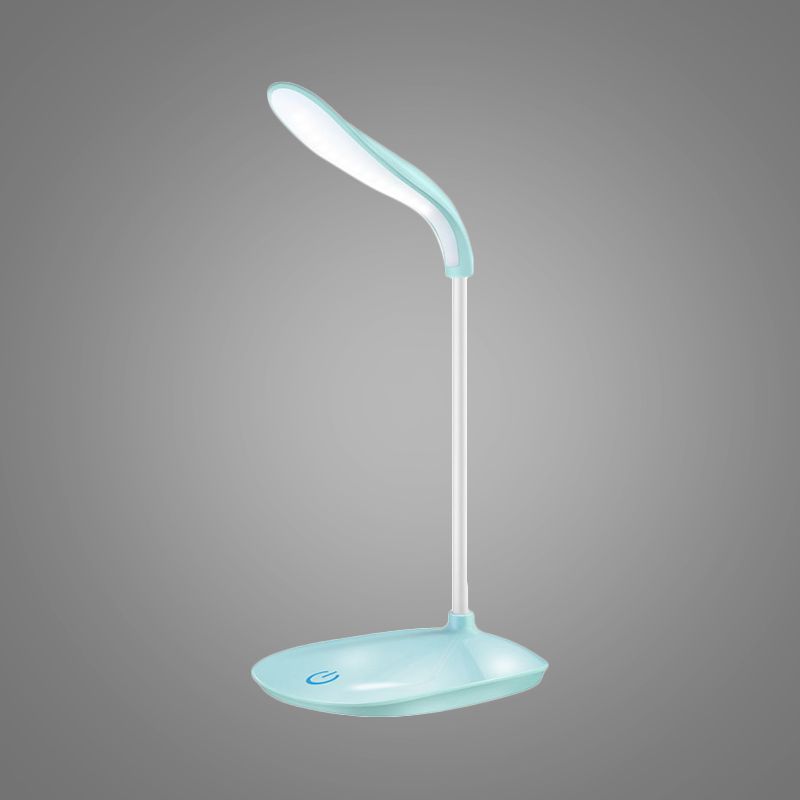 Lampada da banco di ricarica USB blu/rosa/bianca Lampada da tavolo sensibile allo stile moderno per la lettura