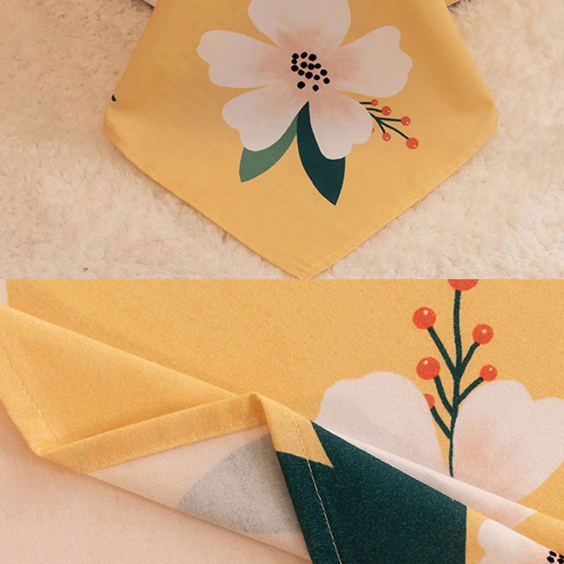 Floral Pattern Bed Sheet Breathable Skin-friendly Bed Sheet Set