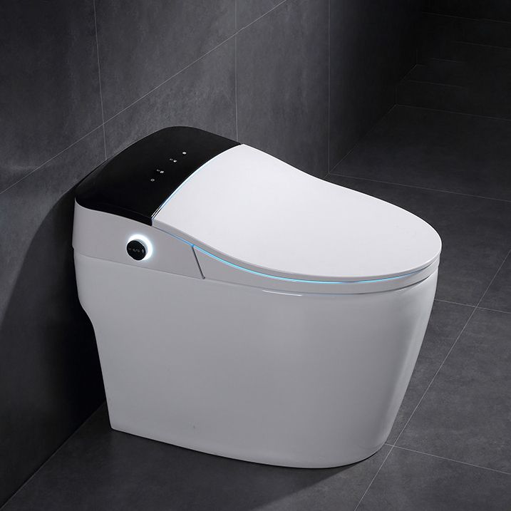 Modern One Piece Toilet Floor Mounted Toilet Bowl with Seat for Washroom
