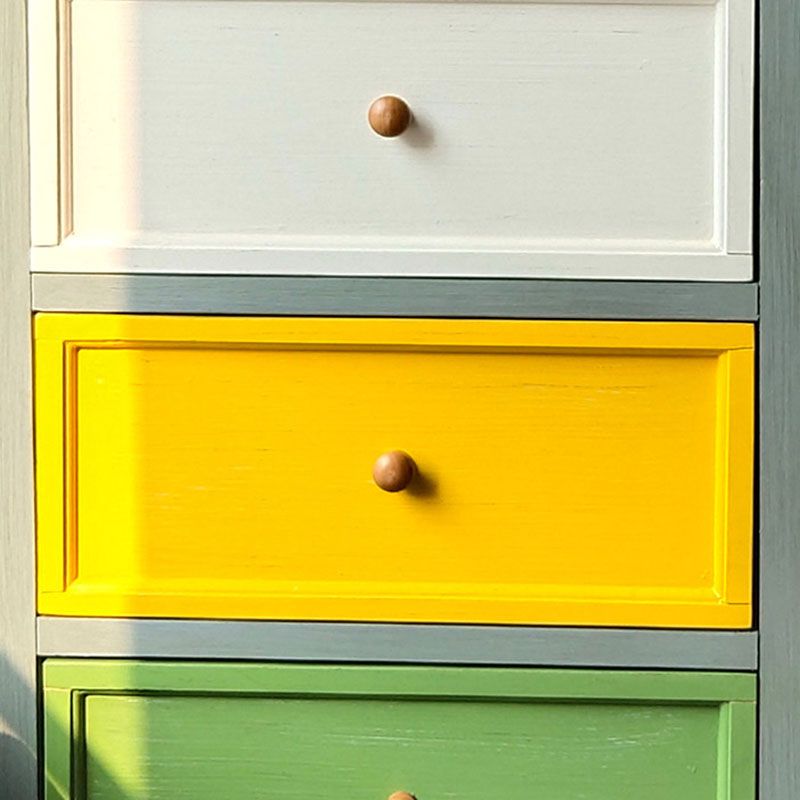 Nautical Vertical Bedroom Chest Wooden 16"Wide Storage Chest