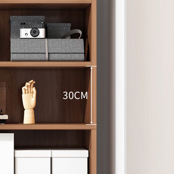 Closed Back Modern Style Bookshelf Wood Bookcase for Office Use