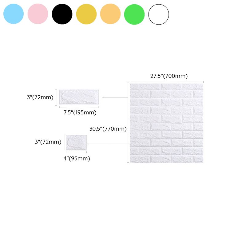 3D Faux Brick Wall Panel Peel and Press Foam Living Room Waterproof Wall Ceiling