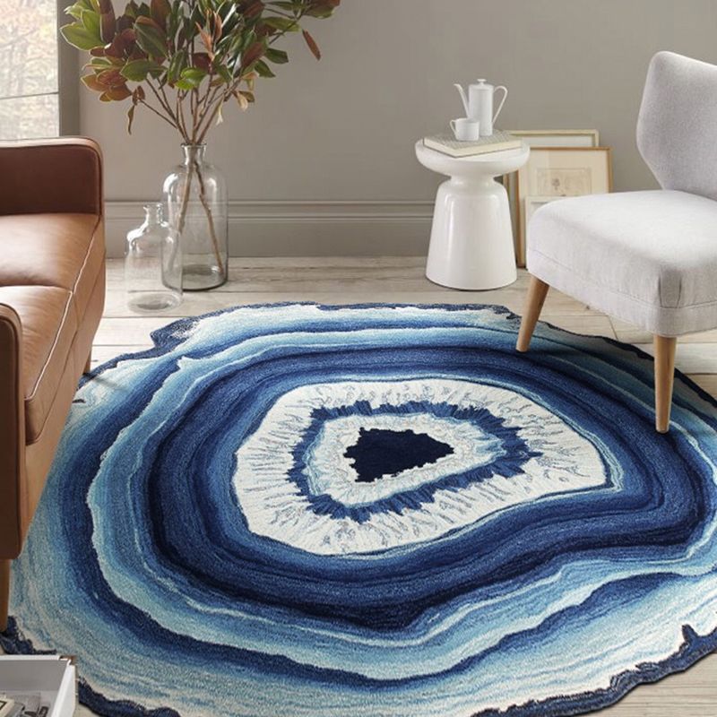 Nouveauté de couleur mixte de tapis d'intérieur moderne polyester 3d tapis de soins faciles à imprimer pour décoration de la maison