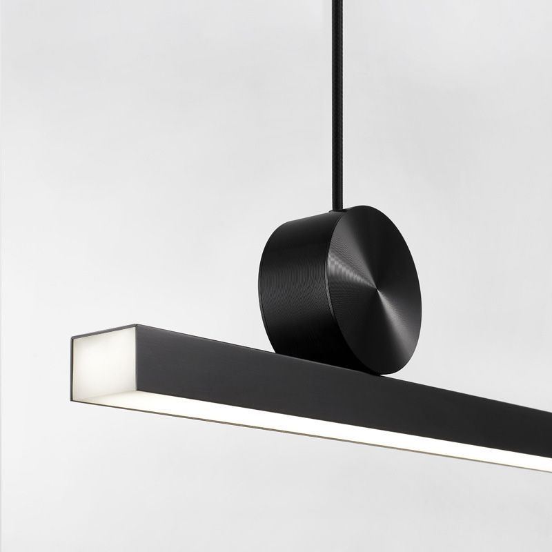 Linear Island Lighting Metallic Contemporary Simplicity Pendant Lighting Fixtures for Restaurant