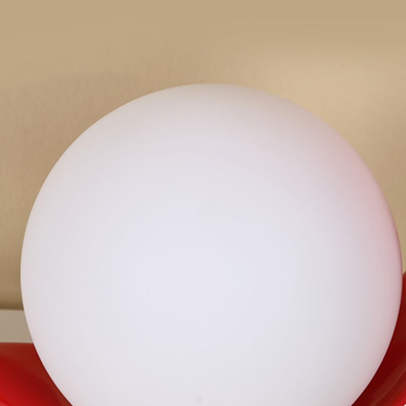 Lampada da tavolo ultramoderna Simplicity Moon Lampada da comodino in vetro bianco per camera da letto