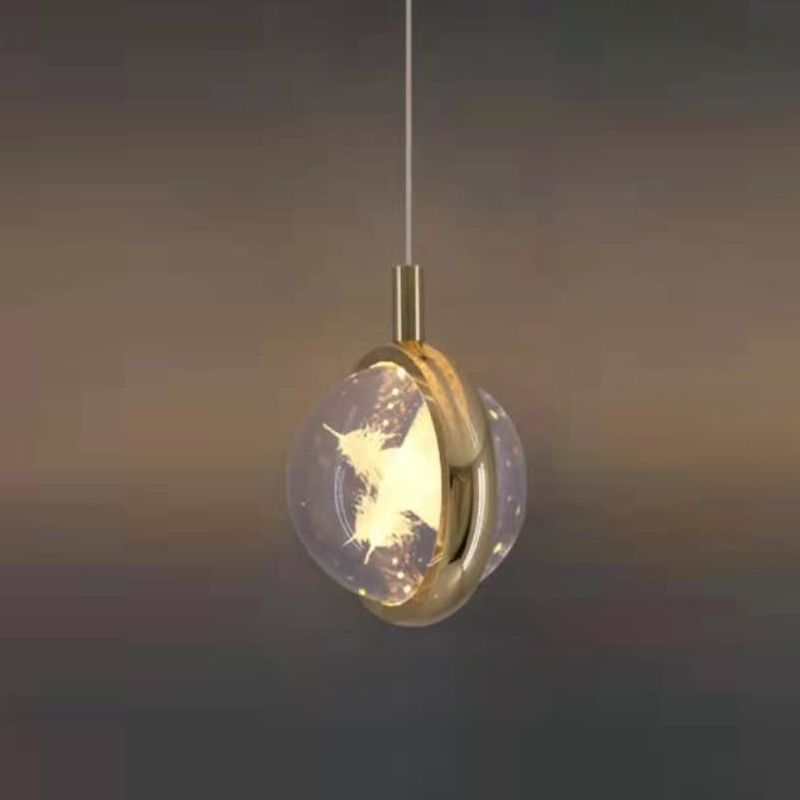 Ball Hanging Lights Modern Style Crystal 1 Light Pendant Light Kit