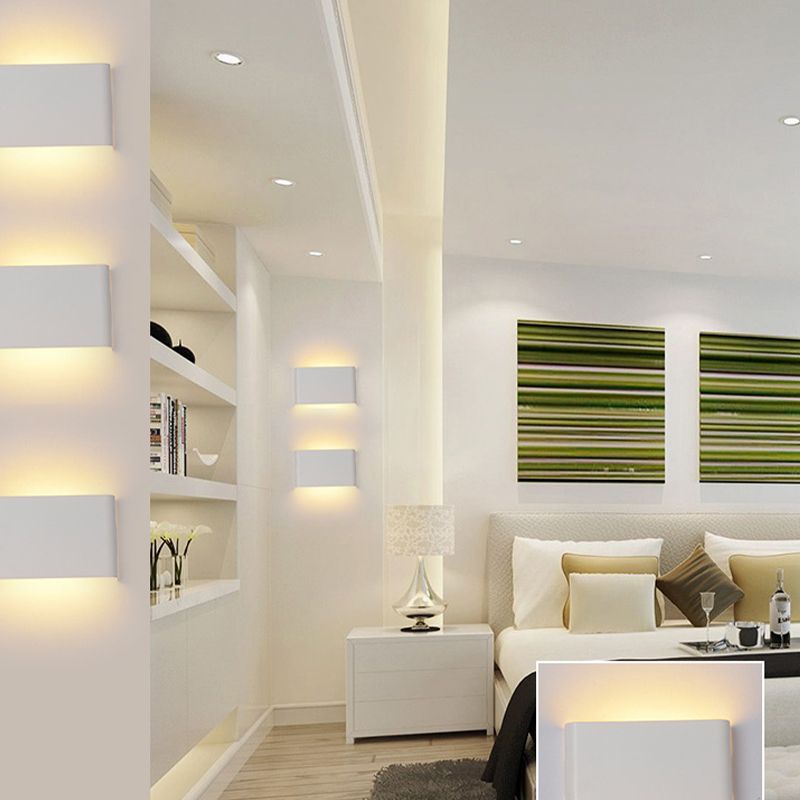 Rectangle Wall Lighting Fixtures Minimalist Home Wall Mounted Lighting