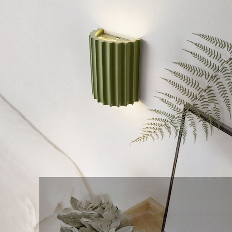 Cylinder Shape Wall Lighting Modern Style Resin 1 Lights Sconce Lamp for Bedroom