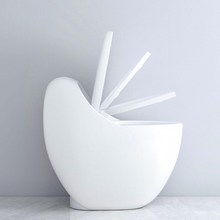 Modern Elong Toilet Bowl Floor Mount Toilet with Seat for Bathroom