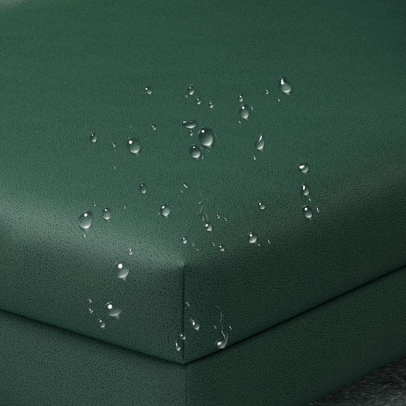 Green 4-seater Square Arm Sectional Pillow Back Stain-resistant Sectional