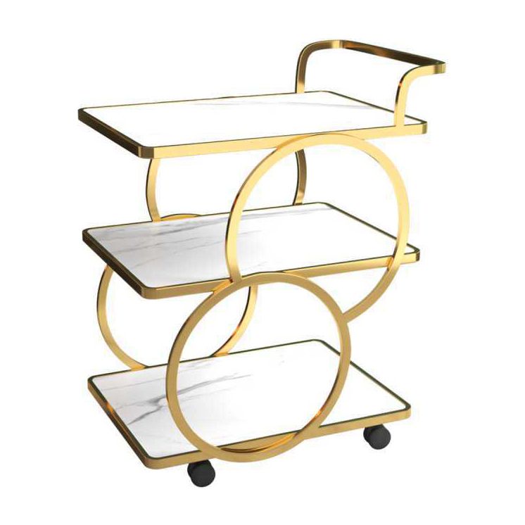 31.50" High Contemporary Style Prep Table Rolling Metal Prep Table for Kitchen