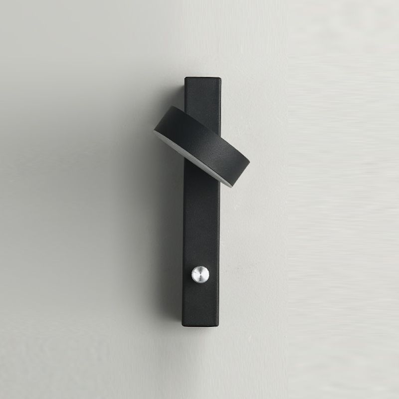Modern Aluminum Rotatable Wall Light Geometric 8.5" High LED Wall Sconce for Bedroom