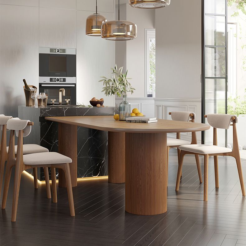 Contemporary Solid Wood Dining Table 3 Legs Dining Table for Dining Room