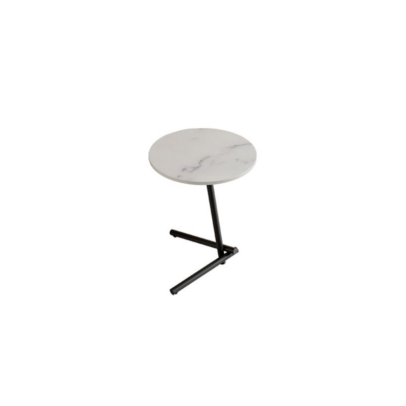 Pedestal Round End Table Minimalist Side End Table for Living Room