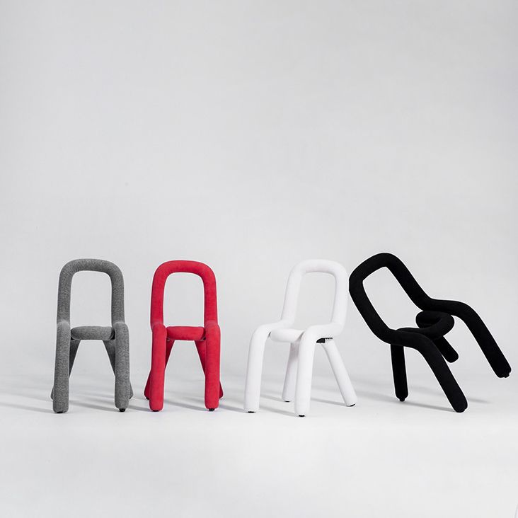 Sillas de terciopelo de estilo moderno, silla de comedor con parte trasera abierta, para cocina