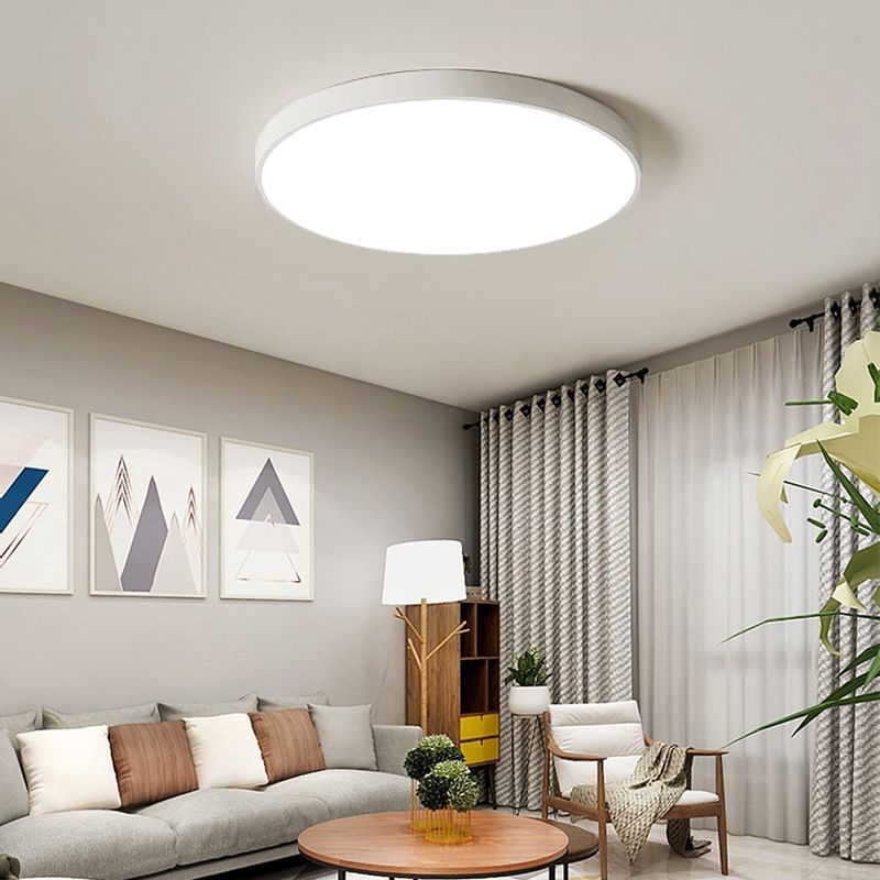 1-Light Round Flush Ceiling Lamps Modern Style Acrylic Flush Mount Ceiling Lighting Fixture