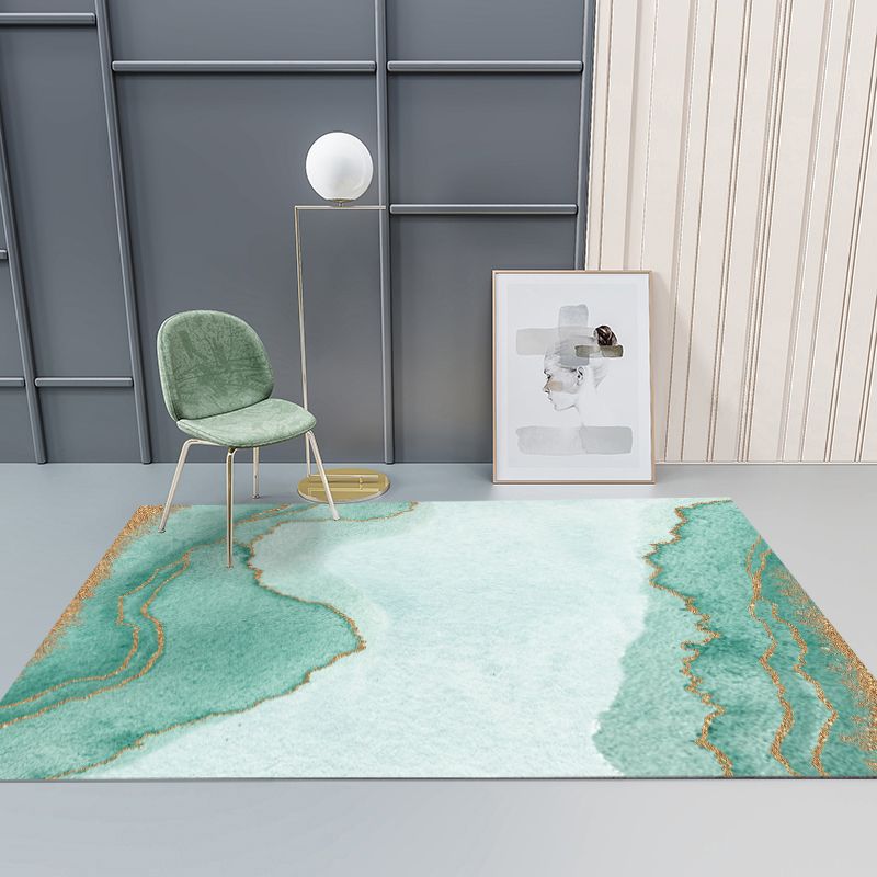 Fancy modern tappeto moderno geometrico area in poliestere tappeto resistente alle macchie per salotto