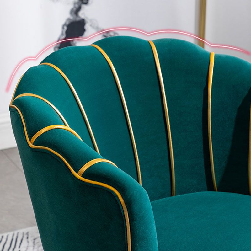 Scandinavian Upholstered Armless Dining Chairs Solid Back Chairs for Home