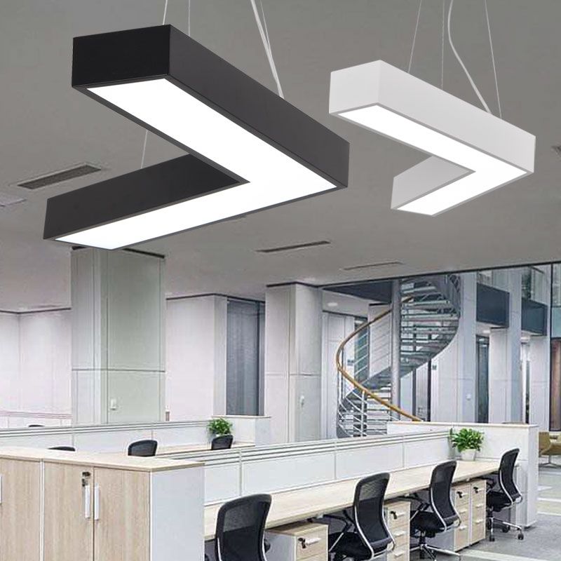Plafond en forme de V Métal Light Light Light Simplicité LED LED FLUMER POUR RAPHER